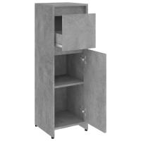 vidaXL Armario de baño contrachapada gris hormigón 30x30x95 cm - details 4