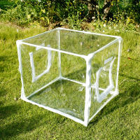 Carpa De Jardín Para Plantas Insecto-Resistente Y Anti-Pájaros PVC Cubierta Temporada Fría Calentamiento Invernadero Portátil Protección UV Y Viento - details 14