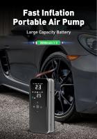 Bomba De Aire Recargable Portátil Para Neumáticos De Coche Motocicleta Bicicleta Y Balones Compresor Digital Sin Cable - details 0