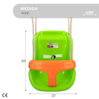 Asiento columpio infantil c/cinturón y altura ajustable CB Toys - details 6