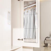 Espejo Largo De Pared Acrílico Suave Para El Hogar Marco Sin Marco Cuadrado Flexible Y Antirrompible Para Baño Sala De Estar Y Armario De Vestir - details 8