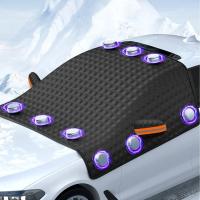 Cubierta De Nieve Para Coche Protección Contra El Frío Y La Congelación Parabrisas Delantero Sombrilla De Verano Material PVC Fleecy Para Invierno - details 5