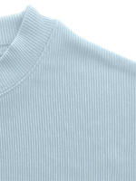 Camiseta De Hombre Elástica Y Cómoda Para Primavera Y Verano Con Cuello Alto Y Rayas Camiseta Deportiva Casual Con Mangas Cortas Para Fitness - details 10