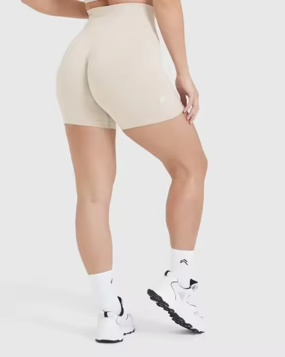 Shorts Deportivos De Mujer De Cintura Alta Con Push up Y Scrunch Transpirables Y Elásticas Para Gimnasio Running Yoga - 1