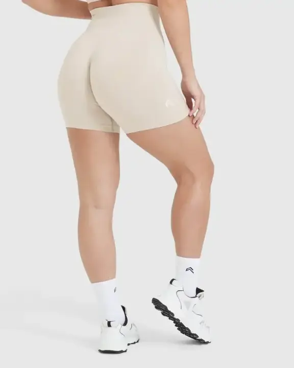 Shorts Deportivos De Mujer De Cintura Alta Con Push up Y Scrunch Transpirables Y Elásticas Para Gimnasio Running Yoga - 1