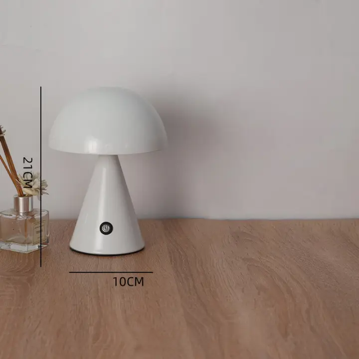 Lámpara De Mesa LED Recargable En Forma De Setas Para Iluminación Nocturna Ajustable Para Hogar Barra Dormitorio Decoración De Boda Fiesta - 1