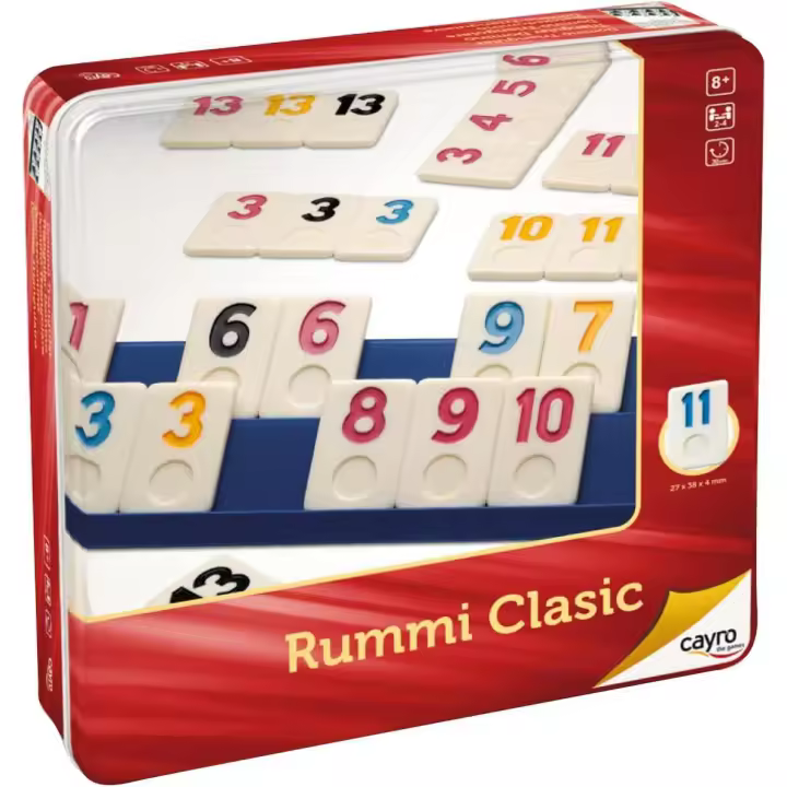 Rummi clasic caja metal 2/4 jugadores cayro - 1