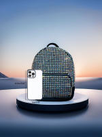 Mochila Mini Jiomay De Moda Para Mujer Lujo Diseñadora Ligera Cuero Sintético Con Decoración De Diamantes Cierre De Cremallera - details 9