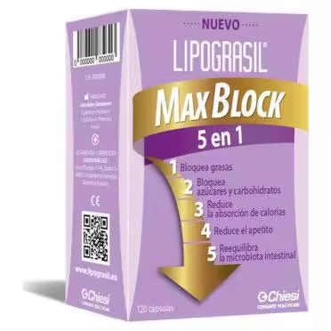 Lipograsil Max Block 5 En 1, 120 Cápsulas - 1