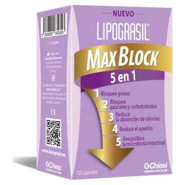 Lipograsil Max Block 5 En 1, 120 Cápsulas - 1
