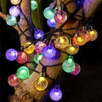 Luces Solares De Cristal Con 8 Modos Para Decoración De Navidad Y Exterior Cadena De Luces Faeiritas De 5M/7M/12M Garlands LED - details 5