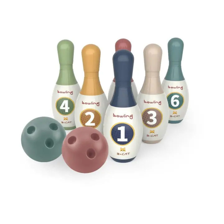 Juego de Bolos 6 Bolos y 2 Bolas Juguetes de verano DEPORTOYS - 1