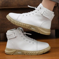 Botas De Piel Para Hombre De Moda Al Aire Libre Botines De Trabajo Ligeros Y Calientes Diseñador Hecho a Mano Clásico Con Cordones Talla Verdadera - details 12