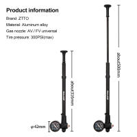 ZTTO Bomba De Aire Para Bicicleta De Alta Presión 300PSI Con Medidor De Valoraciones Schrader Presta Para Suspensiones Delantera Y Trasera De MTB - details 0