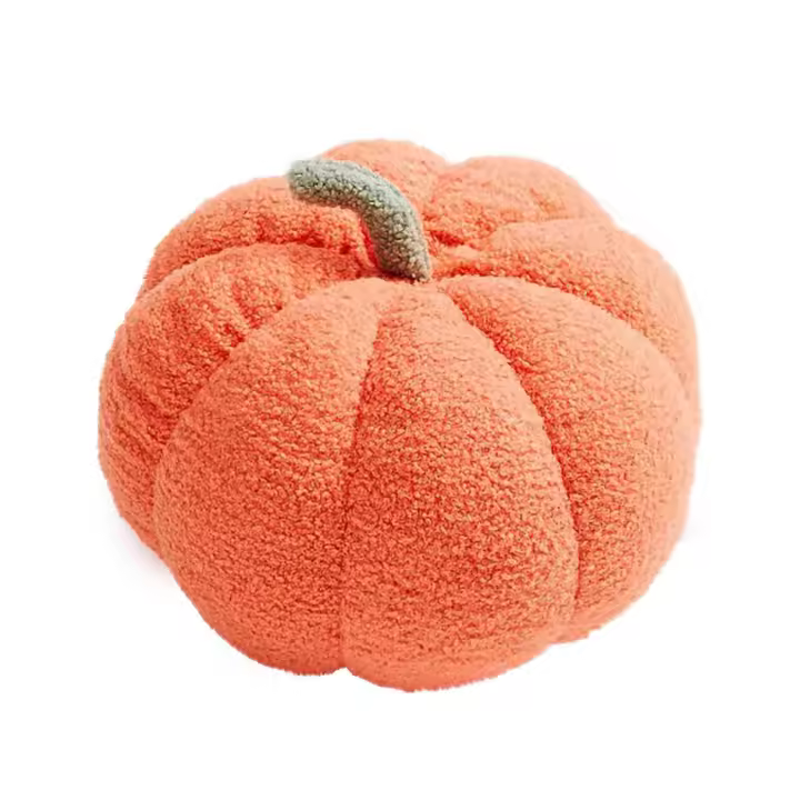 Juguete de calabaza de peluche, cojín de calabaza relleno esponjoso, suave, Acción de Gracias, Halloween, calabaza, cojín decorativo para sofá, juguetes de calabaza [HK] - 1