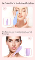 Rodillo De Piel Para Rostro Y Ojos Alwafore Herramienta De Masaje Facial Gua Sha Cuidado De La Piel Silicone No Eléctrico - details 4