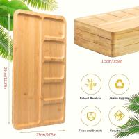Tablero De Bambú Para Decoración De Escritorio Soporte Para Plantas De Jardín Y Bonsái Tazas Y Tenedores De Armario - details 1