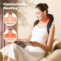 Almohada De Masaje Inalámbrica Para Cuello Y Hombros Eléctrica Relajante Para Cuerpo Y Espalda Tamaño Multi Uso Doméstico - details 4
