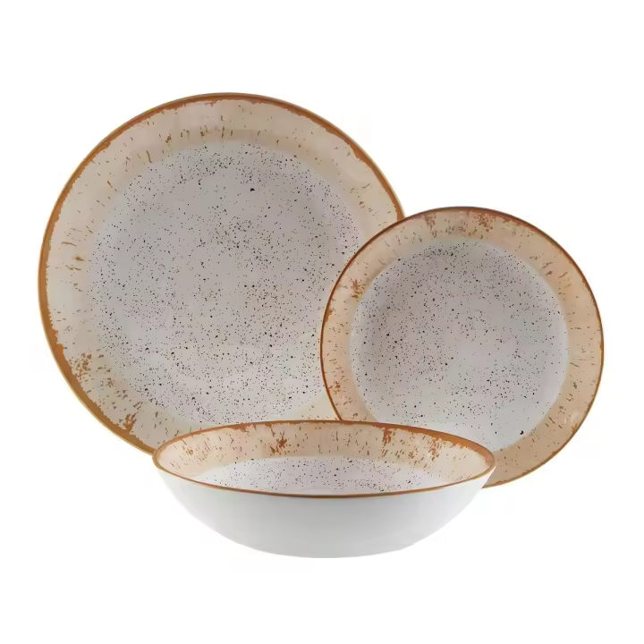 Vajilla Versa Marrón Porcelana 18 Piezas - 1