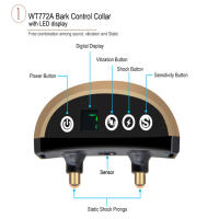 Collar Anti-ladridos Inteligente con Ultrasonidos y Función de Corrección LED - details 4
