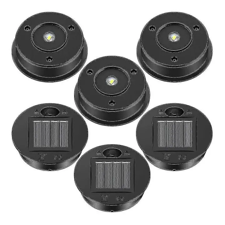 6 piezas de repuesto para luces solares, 7 piezas principales para linternas solares, panel solar LED, tapa de linterna, luces compatibles - 1