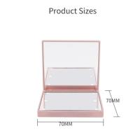 Espejo De Maquillaje Portátil Con 6 Luces Magnificador Doblegable Pequeño Rosa Negro Blanco Para Viajes Espejo De Cosméticos - details 9
