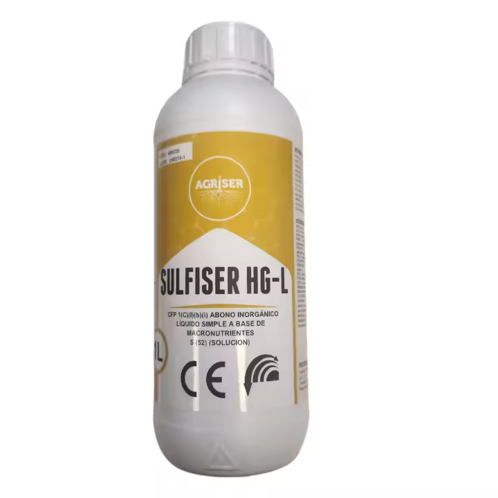 Cobre Complejado con Azufre AGRISER SULFISER HG-L FERTILIZANTE 1 LITRO - Solución de Cobre y Azufre - 1