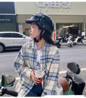 Casco Retro Para Motocicleta Medio Seguridad Para Hombres Y Mujeres Adecuado Para Todas Las Estaciones Ciclismo De Calle Estilo De Moda - details 8