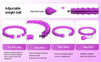Smart Hoop De Fitness Mejorado Con Ejercicios De Gimnasio a Nivel Profesional Peso Ajustable Fácilmente Secciones Desmontables Para Almacenamiento Conveniente - details 4