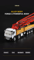 Huina Modelo 1709 Camión De Bombeo De Hormigón De Metal Aleación 1:50 Juguete De Simulación De Rodillo Hydraulico Modelo De Ingeniería De Construcción Diecast Para Niños - details 6