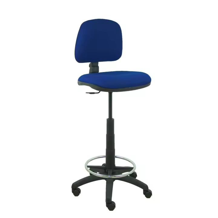 Piqueras Y Crespo Taburete Isso Bali Marino Ergonómico Regulable con Respaldo y Aro Reposapiés - 1