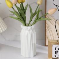 Vaso De Plástico Blanco Imitación Cerámica Maceta Para Plantas Estilo Nórdico Decoración Para Bodas Y Comedor Dormitorio Hogar - details 1