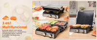 AIGOSTAR Parrilla Eléctrica, Grill, Panini, Sandwichera, 2000W. Regulador de temperatura, apertura 180º - details 6