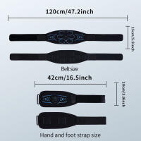 Cinturón De Tonificación Abdominal Inteligente Entrenador Muscular USB Carga Masajeador De Cintura Y Abdomen Para Gimnasio Doméstico Ejercicio Fitness - details 1