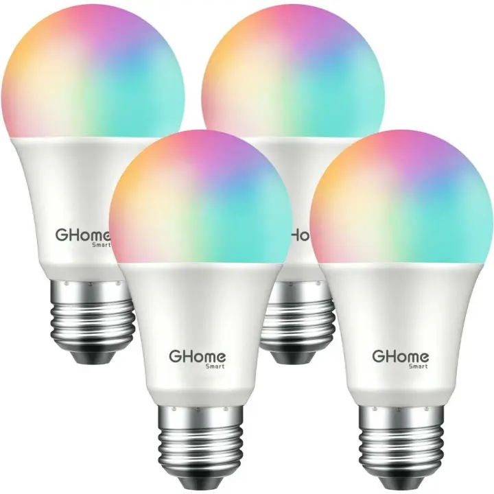 Bombilla LED Inteligente WiFi E27 Sin Necesidad de Hub Compatible Alexa, Echo y Google Home, Bombilla LED 806lm Equivalente ‎80 Watios, Bombilla RGB Blanco Cálido/Frío, 4 Pack - 1