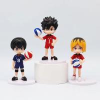 6 PCS Figuras De Acción Q Version Junior Voleibol 7.5cm Shoyo Hinata Sugawara Koushi Haikyu!! PVC Juguete Para Adolescentes - details 4