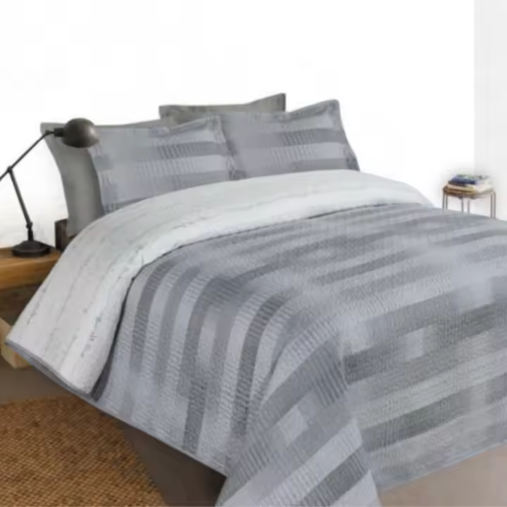 Textil Blanca Colcha Bouti Modelo Mikado Reversible de Bianca Textil 100% Microfibra - 1