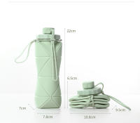 De Agua Plegable De Gran Capacidad Para Deporte Y Viajes Al Aire Libre De Silicona Grado Alimenticio Telescopio Portátil - details 1