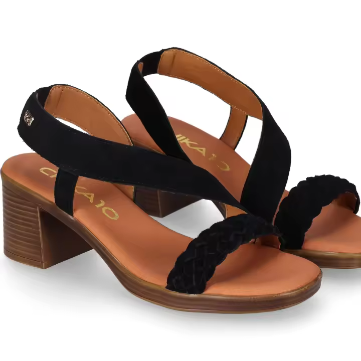 Chika10 Leather NEW GOTICA 11 Sandalia de Tacón Negro/Black - 1