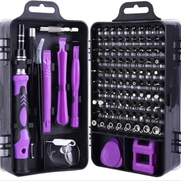 Juego De Destornilladores Precision 115 En 1 Multifuncional Mini Herramientas De Reparación Para Computadora Laptop Celular PC MacBook - 1