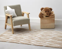 Alfombra Algodón Lavable Zigzag Beige  - Linea Paralela - details 1