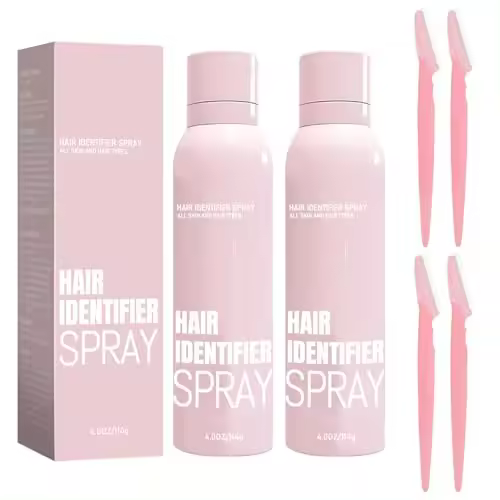 Spray identificador de cabello para afeitado facial, hidratación y cuidado de la piel Dermaplaner Spray, spray identificador de cabello facial, spray para la piel para la cara, adecuado para todo tipo de piel y cabello (2 unidades) - 1