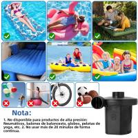 Bomba De Aire Eléctrica Portátil 2000mAh Recargable Por USB Para Inflar Y Deflar Flotadores De Piscina Y Camas De Aire Con Almacenamiento Vacío - details 13