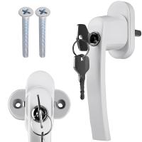Manilla de Ventana con Llave y Cerradura de Seguridad Antirrobo – Protección Infantil y Antirrobo para Ventanas y Puertas Correderas – Diseño Universal, Fácil Instalación, Material Duradero y Tornillos Incluidos - details 0