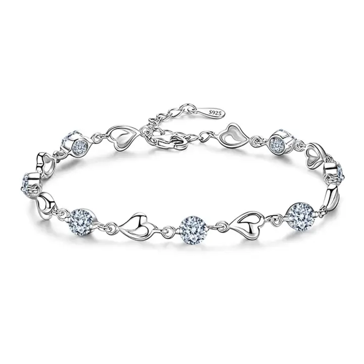 Pulsera de Plata de Ley 925 Regalo Ideal para Mujer Perfecto para Día DE LA Madre o Aniversario - 1