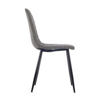 ARISE SHOP-Silla Borreguito Pata Negra Gris Oscuro,Sillas para cocina, comedor, sala de estar, dormitorio, Sillas auxiliares de oficina 53 x 45 x 89 cm - details 2