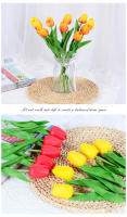 Tulipes Artificiales Vibrantes De Toque Real 5/7/9/11/13 Bundles Flores Falsas Para Decoración De Hogar Accesorio Para Bodas Día De La Madre Y San Valentín - details 0