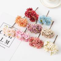 6Pcs Flores Artificiales De Seda Mini Carnations 11Cm Para Bodas Artesanía Wreath Accesorios Navidad DIY Decoración Del Hogar Scrapbooking - details 13