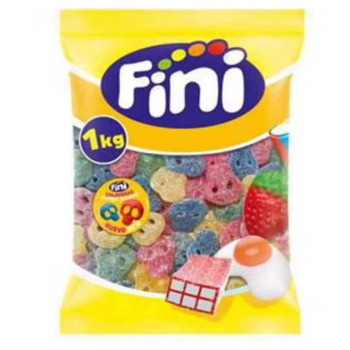 Calaveras Super Ácidas Fini  - Colores Surtidos | Formato 1 KG - 1