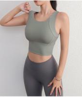 Sudadera Deportiva Para Mujer Con Almohadillas Fijas En El Pecho Ropa De Gimnasio Deportiva Para Mujeres Camiseta De Yoga Transpirable Nylon Spande - details 4